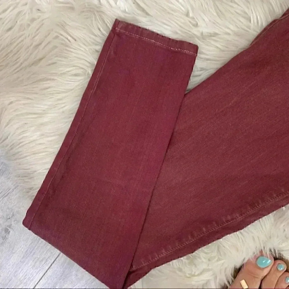 WOMENS PLASTIC BY GLY RED COATED SKINNY JEANS 27/4 - Picture 6 of 7